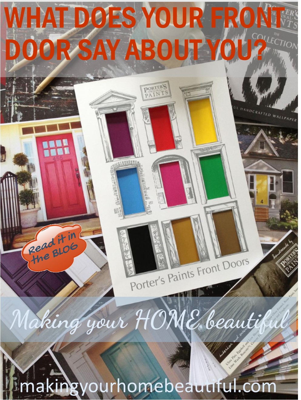 Colourful front doors, what they say about you