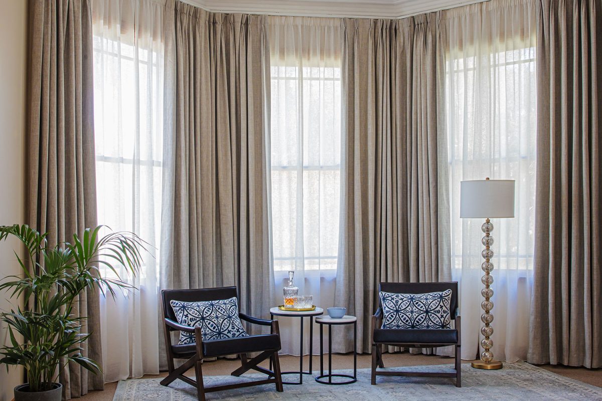 Light Blue Sheer Living Room Long Curtains