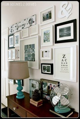 How to put a gallery wall together - Making your Home Beautiful
